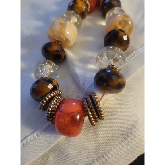 Vintage 22-24.75" Multi Color Beaded Necklace - Picture 3 of 5